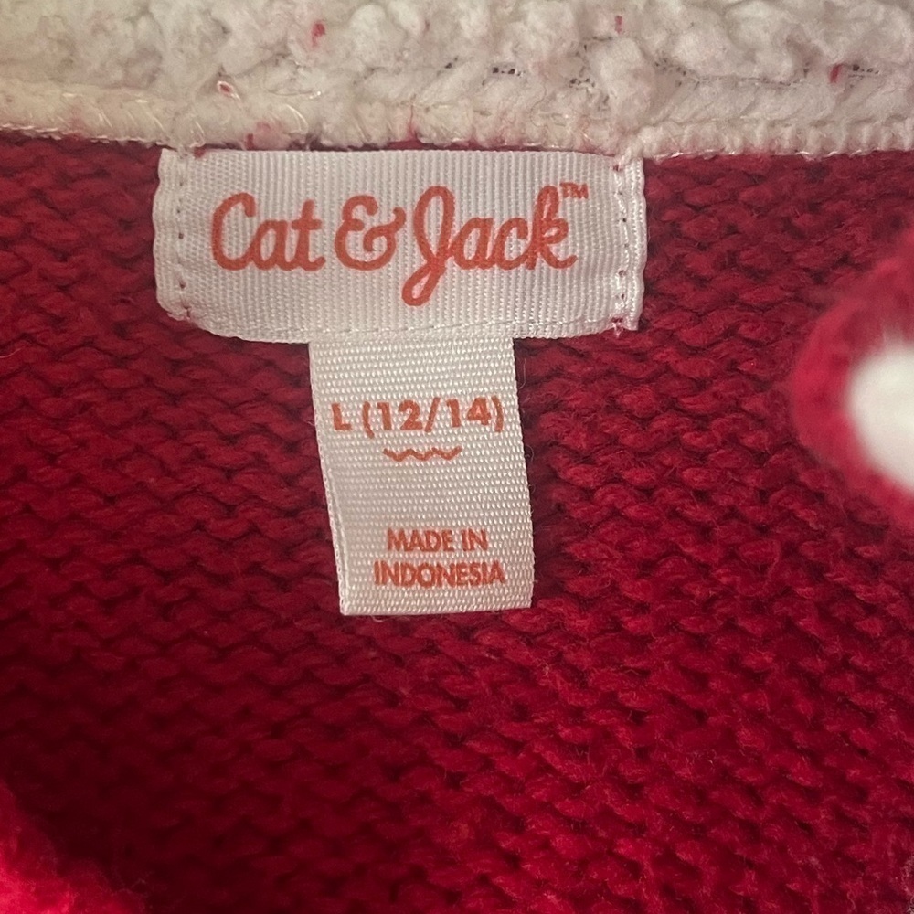 Cat and Jack Sweater  Red Size L(12/14) New Without Tag - Picture 3 of 8
